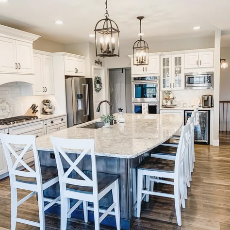 Long Kitchen Island With Seating On Both Sides, L Shaped Kitchen Island With Sink, Kitchen Island With Seating On All Sides, Kitchen Islands With Sinks And Seating, Sideways Kitchen Island, Kitchen Sink In Island Ideas, Kitchen Island With Corner Seating, Kitchen Island Table For 6, 6 Seat Kitchen Island