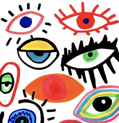 Abstract Eyes, Eyes Sticker, Abstract Eye, Evil Eye Art, Men Chest, Eye Eye, Diy Abstract Canvas Art, Eye Stickers, Kids Artwork