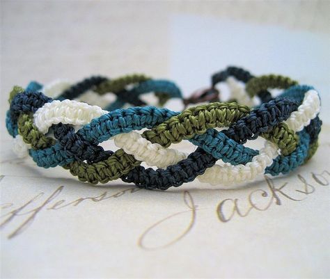 Macrame Simple, Braided Macrame, Bracelet Macrame, Square Knot, Bracelet Simple, Macrame Bracelet, Macrame Jewelry, Macrame Bracelets, Simple Jewelry