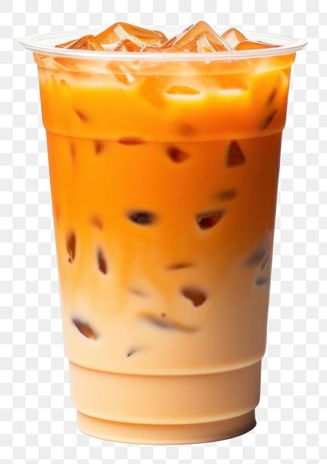 Minuman Thai Tea, Thai Tea Photography, Thai Tea Cup, Makaroni Telor, Minuman Cup, Milk Tea Png, Tai Tea, Tea Png, Thai Iced Tea