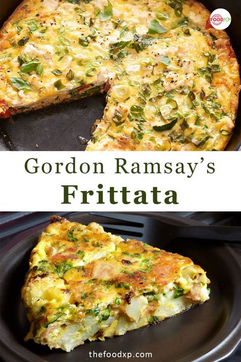 Fritata Recipe, Italian Frittata, Gordon Ramsey Recipes, Gordon Ramsay Recipe, Quiche Recipes Easy, Frittata Recipe, Italian Breakfast, Frittata Recipes, Spring Onions