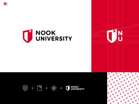 Nook University logo by Taron Badalian by Taron Badalian University Brand Identity, College Logo Design, University Organization, Logo University, Academy Logo, Learning Logo, University Style, Education Logo, University Logo