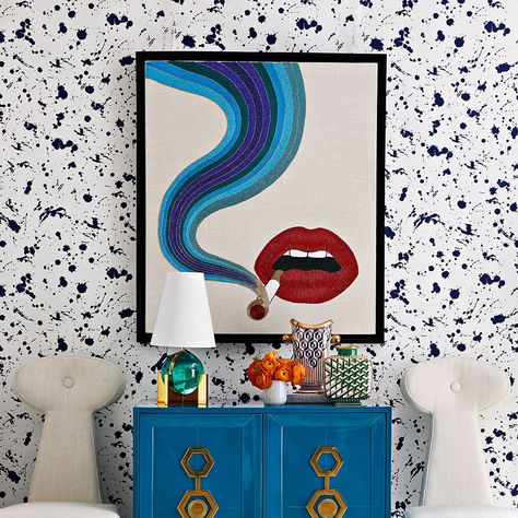 Artwork | Paintings, Prints and Art Jonathan Adler Bedroom, Beaded Wall Art, California Decor, Aesthetic Interior Design, Linen Background, Wallpaper Stores, Beaded Art, Island Decor, Jonathan Adler