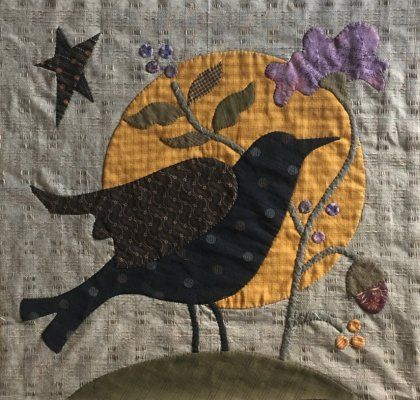 Patchwork, Tela, Alma Allen, Raven Quilt, Halloween Applique Designs, Autumn Quilt, Fall Applique, Quilt Book, Halloween Applique