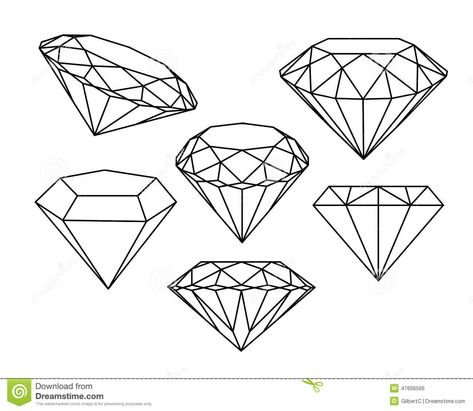 Illustration about Set of diamonds icons. Vector illustration. Illustration of karat, icon, luxury - 47606566 Diamond Illustration, Diamond Tattoo Designs, Diamond Outline, Gem Tattoo, Diamond Icon, Crystal Drawing, Diamond Vector, Diamond Tattoos, Diamond Drawing