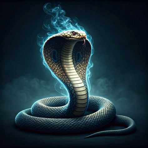 Photorealistic smoky graceful, The Great King Cobra "Hamadryad" beautiful made from smoke against the background of fog. Fumigate. Smoke art. Created with Generative AI technology. #jaw #organism #art #gas #electricblue #flashphotography #neonlights #artdrawing #artistic #showyourwork #artfido #artshub #creativityfound #illustrator #letteringart #typography #letteringchallenge #letterfolk #blues #bluesteel #warmvibes @nightcafestudio King Cobra Snake, Medusa Art, Crown Tattoo Design, Female Face Drawing, Android Wallpaper Art, King Cobra, Great King, Graffiti Drawing, Fantasy Creatures Art