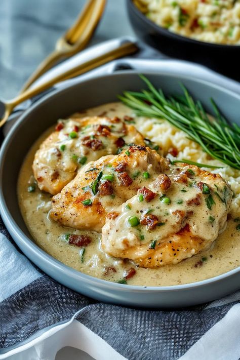 Best Smothered Chicken Recipe, Main Course Ideas, Birthday Preparation, Smothered Chicken Recipe, Smothered Chicken Recipes, Cooking Secrets, New Chicken Recipes, Southern Comfort Food, Fancy Dinner Recipes