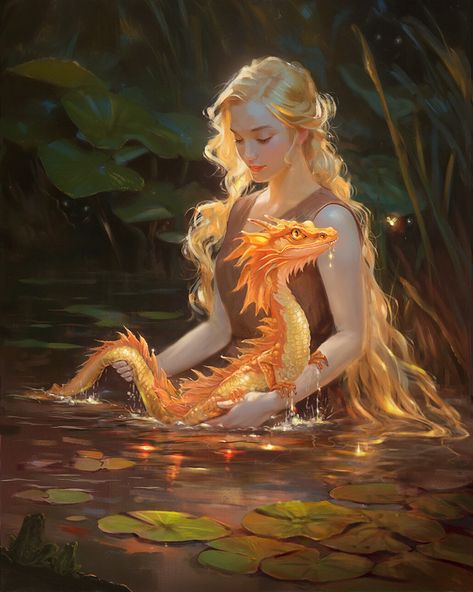 Summer Eladrin, Dragon Soul, Fantasy Monster, Fantasy Rpg, Environment Concept Art, Medieval Fantasy, Dnd Characters, Aesthetic Art, Manga Art