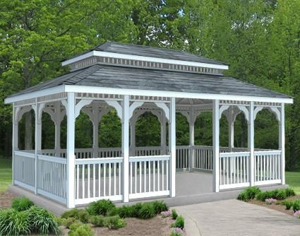 Rectangular Gazebo, Rectangle Gazebo, Round Fire Pit Table, Diy Gazebo, Screened Gazebo, Modular Outdoor Kitchens, Gazebo Plans, Sun Rooms, Rectangular Fire Pit