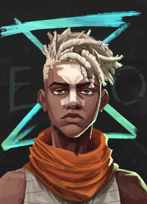 Arcane Ekko Character Design, Valorant Art Style, Arcane Style, Ekko League Of Legends, Ekko Arcane, Champions League Of Legends, League Of Legends Characters, Black Anime Characters, Lol League Of Legends