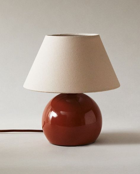 Zara Home Lamps, Color Palette For Spring, Color Terracota, Retro Interior, Bedside Lighting, Apartment Room, Zara Home, Bedroom Lighting, Interior Inspo