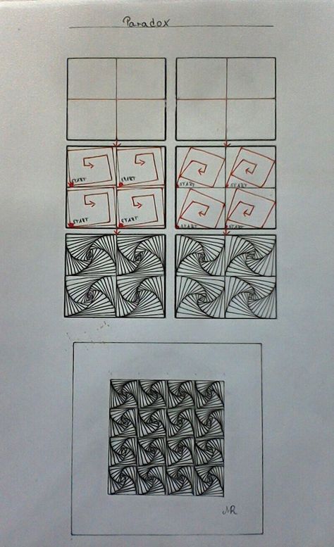 Zentangle Pattern Paradox by Lena Paradox Zentangle Pattern, Op Art Lessons, 3d Monster, Monster Ideas, Optical Illusion Drawing, Zentangle Pattern, Illusion Drawings, Drawing Step By Step, Zentangle Artwork