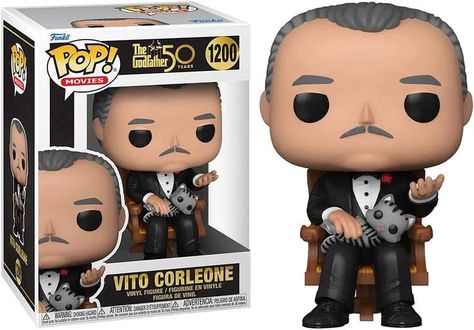 Friendship is everything to Vito Corleone, and a cat has made an offer he can’t refuse. Capture this moment to celebrate the 50th anniversary of Francis Ford Coppola’s The Godfather. Collect all the members of The Godfather cast for your Pop! Movies set. Vinyl figure is approximately 3.70-inches tall.