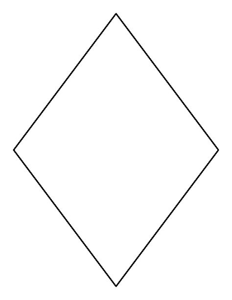 Rhombus pattern. Use the printable outline for crafts, creating stencils, scrapbooking, and more. Free PDF template to download and print at http://patternuniverse.com/download/rhombus-pattern/ Diamond Template Free Printable, Shape Templates Printable Free, Printable Outline, Diamond Template, Vegas Theme Party, Coloring Crafts, Rhombus Pattern, Printable Shapes, Vegas Theme