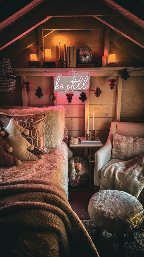 Christmas Cozy in the She Shed - Simple Cozy Charm She Shack Ideas, Small She Shed Interior Ideas, Shed Den Ideas, Small Shed Ideas Hangout, Small She Shed Interiors, Shed Hangout Ideas, Shed Bedroom Ideas, Small She Shed, Cozy She Shed