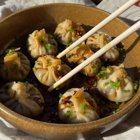 Mushroom Dumplings - im a foodie Mushroom Dumplings, Soup Dumplings, Dumpling Filling Recipe Vegetarian, Vege Dumplings, Dumpling Vegetarian, Vegetarian Dumpling Stew, Vegan Mushroom Dumplings, Vegetarian Substitutes, Vegan Dumplings