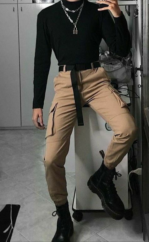 Men Stylish Dress, Men Fashion Casual Outfits, Streetwear Men Outfits, Edgy Outfits, Character Outfits, Mode Inspiration, Mens Streetwear, Outfits Aesthetic, Aesthetic Clothes