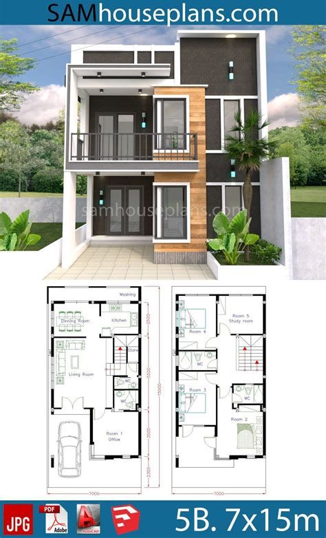 New Model House, Two Story House Design, Modern House Floor Plans, 2 Storey House Design, Two Story House, Beach House Plans, Duplex House Plans, Simple House Design, Sims House Plans