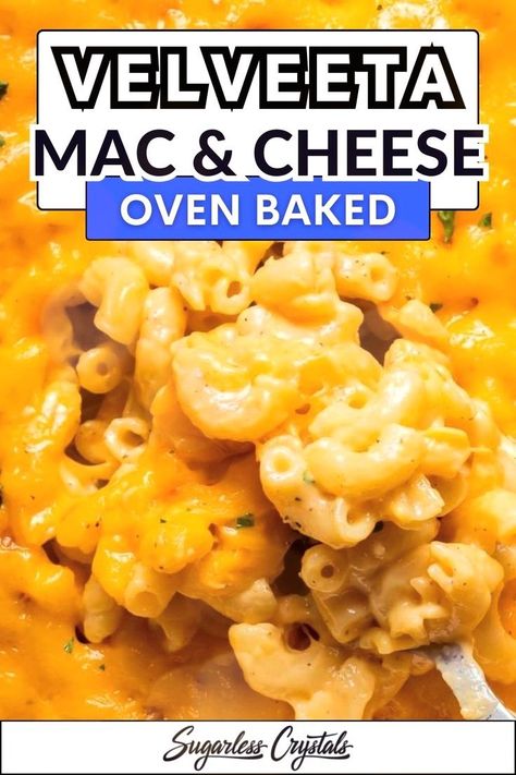 Baked velveeta mac and cheese is a super easy version of baked mac but with a super creamy velveeta cheese sauce. This easy homemade mac and cheese, baked in the oven, makes for an easy vegetarian side dish for holiday dinner, A classic American recipe made better with creamy velveeta cheese! Ready to add this to your winter dinner ideas? Get the full recipe HERE! Easy Homemade Mac And Cheese Baked, Easy Mac And Cheese Recipe Velveeta, Baked Velveeta Mac And Cheese, Mac N Cheese Velveeta, Oven Mac And Cheese, Easy Homemade Mac And Cheese, Mac And Cheese Baked, Velveeta Cheese Sauce, Recipes With Velveeta Cheese