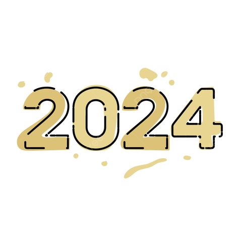 2024 Design Ideas, 2024 Astethic Number, 2024 Number Design, 2024 Number Design Aesthetic, 2024 Year Logo, 2024 Aesthetic Logo, 2024 New Year Design, Happynewyear Design, 2024 Happy New Year