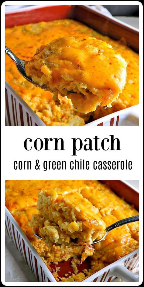 Chile Casserole, Green Chile Casserole, Corn Recipes Side Dishes, Green Chili Recipes, Veggie Casserole, Bbq Side, Corn Dishes, Corn Pudding, Bbq Sides