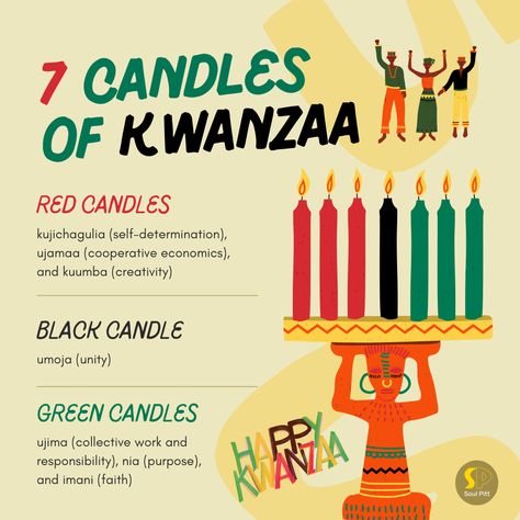 Wishing you all a joyous and peaceful Kwanzaa this holiday season. From its humble beginnings in 1966, Kwanzaa has become recognized worldwide as an important way to celebrate African-American culture and heritage. . #kwanzaa #kwanzaa2022 #happykwanzaa 7 Principles Of Kwanzaa, Happy Kwanzaa, African American Culture, Self Determination, Humble Beginnings, Teacher Things, Green Candle, Red Candles, American Culture