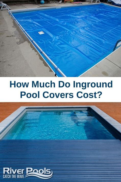 Pool Cover Ideas Inground, Diy Pool Covers Inground, Filling In An Inground Pool, Automatic Pool Covers Inground, Inground Pool Covers, Hydra Pool Liners In Water, Swimming Pool Cost, Winter Pool Covers, Solar Pool Cover