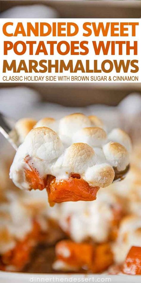 Yams Recipe With Marshmallows, Candied Sweet Potatoes With Marshmallows, Candied Sweet Potato Recipes, Recipe With Marshmallows, Candied Yams With Marshmallows, Southern Candied Yams, Candied Yams Recipe, Sweet Potatoes With Marshmallows, Best Sweet Potato Casserole