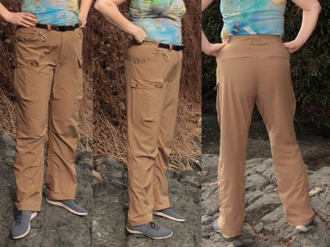 Pattern Adventure Stretch Hiking Pants - Women's pattern review by indigo_sue Midweight Hiking Pants With Hip Pockets, Midweight Hiking Pants With Side Pockets, Hiking Pants Sewing Pattern, Functional Moisture-wicking Pants For Hiking, Sporty 4-way Stretch Hiking Pants, Hiking Pants Women, Trouser Pattern, Sewing Pants, Webbing Belt