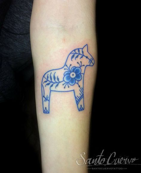 Dala Horse Tattoo, Swedish Tattoo, Grandpa Tattoo, Venus Tattoo, Scandinavian Tattoo, Swedish Dala Horse, Small Tats, Vegan Tattoo, London Tattoo