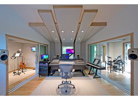 Stunning design Ruang Studio Musik, Music Studio Design, Home Studio Ideas, Home Music Rooms, Music Recording Studio, Sound Equipment, Audio Studio, Recording Studio Design, Home Studio Setup