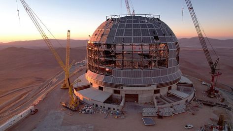 World's largest telescope continues taking shape on Chilean mountain (photos) — Space Alien Planets, Largest Telescope, Next Full Moon, Solar System Planets, James Webb Space Telescope, Mountain Photos, Alien Planet, Alien Worlds, Space Telescope