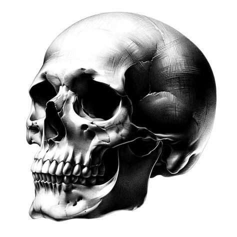 Procreate Skull Stamp Collection, 3 Realism Skull Designs for Procreate on iPad Pro, Skull Tattoo Procreate Stamps, Digital Skull Designs - Etsy Skull And Clock Tattoo, Realism Skull, Skull Side View, Skull Reference, Dragon Tattoo Art, Skull Designs, Realistic Pencil Drawings, Skull Art Drawing, Procreate Stamps