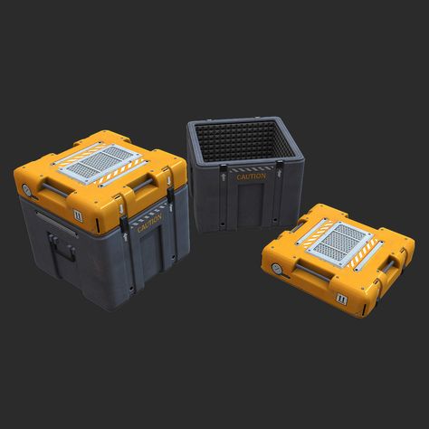 Sci Fi Crate, Sci Fi Laboratory, Military Box, Drukarka 3d, Sci Fi Games, Sci Fi Props, Spaceship Interior, Hard Surface Modeling, Sci Fi Design