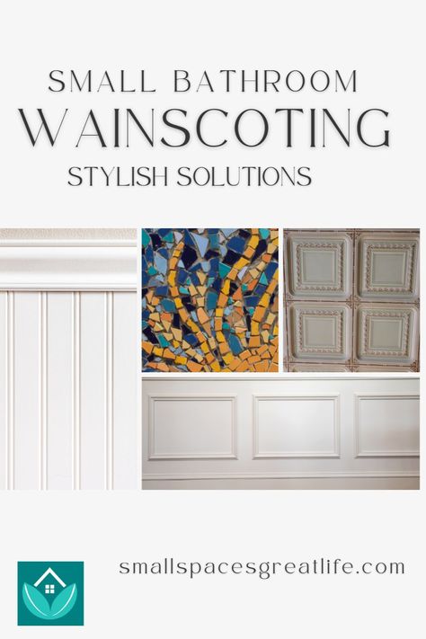 Wainscoting isn't just cool; it's a design statement! Dive into these 9 small bathroom wainscoting ideas and elevate your space with style. 🚿✨ Wainscoting Bathroom Ceiling, Tall Wainscoting Ideas Bathroom, Craftsman Style Wainscoting Ideas, Bathroom Ideas With Waynes Coating, Powder Room Ideas With Wainscotting, Half Bathroom Wainscoting Ideas, Wainscoting Bathroom Modern, Wayne Scotting Walls Bathroom, Wainscotting Powder Room