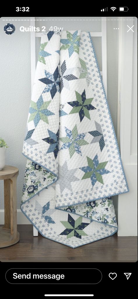 Blue Star Quilt, 9” Quilt Blocks, Modern Quilt Ideas, Skyline Quilt, Lemoyne Star Quilt, Sewing Blocks, Wedding Quilts, Thimble Blossoms, Lemoyne Star