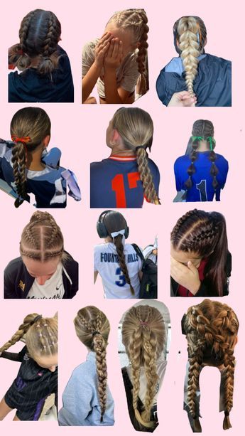 Check out ChloeB_Aesthetic_'s Shuffles Soccer hairstyles #soccer #soccergirl #socceraesthetic #soccerhair #hair #hairstyles #love Cute Soccer Game Hairstyles, Hair Styles For Soccer, Soccer Game Hairstyles, Soccer Hairstyles For Short Hair, Cute Soccer Hairstyles, Girls Soccer Bedroom, Hairstyles Soccer, Cheer Hairstyles, Basketball Hair