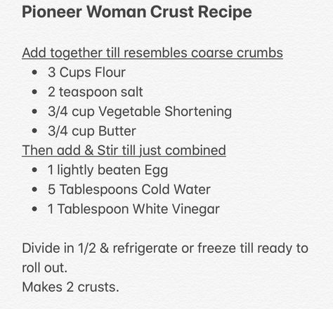 Apple Pie Recipe Pioneer Woman, Pioneer Woman Pie Crust, Best Apple Pie Recipe, Best Pie Crust Recipe, Flaky Pie Crust Recipe, Pie Crust Recipe Easy, Pie Dough Recipe, Homemade Pie Crust Recipe, Easy Pie Crust