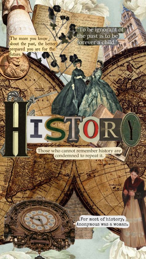 History Book Cover, Vintage Aesthetic Stickers Printables, Teacher Lifestyle, Project Cover Page, History Subject, Funny Art History, School Book Covers, History Major, Scrapbook Cover