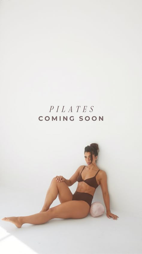 Pilates Business Names, Mat Pilates Photoshoot, Pilates Studio Names, Mat Pilates Aesthetic, Vision Board Pilates, Pilates Event, Pilates Vision Board, Story Creative Ideas, Pilates Content