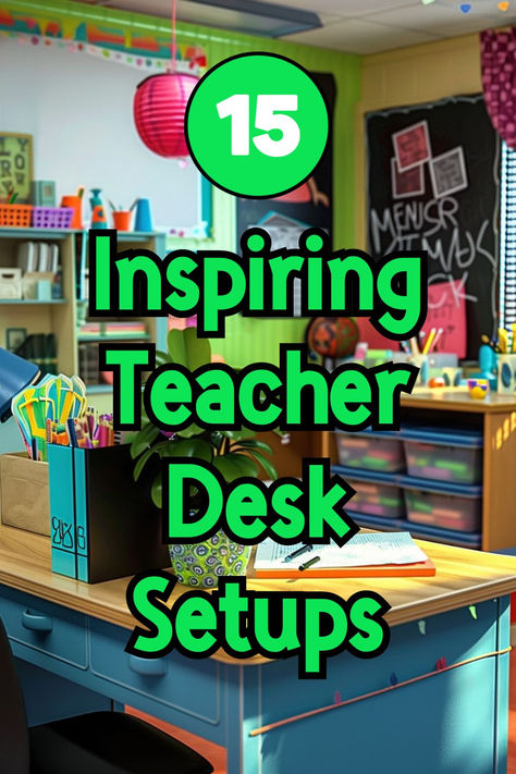 Get inspired to upgrade your teacher desk by checking out these beautifully decorated teacher desk images! Organizing Teacher Desk, Teacher Desk Arrangement, Preschool Teacher Desk Ideas, Teacher Desk Organization Ideas, Triangle Desk Arrangement Classroom, Organized Teacher Desk, Teachers Desk Ideas, Classroom Teacher Desk Ideas, Diy Teacher Desk