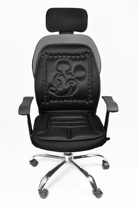 Add a Little Disney to Your Office with a Mickey Seat Back Cushion Living Room Black Couch, Mickey Mouse Chair, Disney Desk, Disney Bedroom, Mickey Mouse Classroom, Disney Office, Mickey Mouse House, Casa Disney, Black Couch