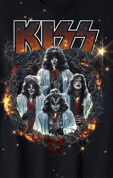 Kiss Phone Wallpaper, Kiss Band Funny, Kiss Artwork, Band Kiss, Merry Kissmas, Kiss Concert, Rock Band Posters, Kiss Army, Kiss Art