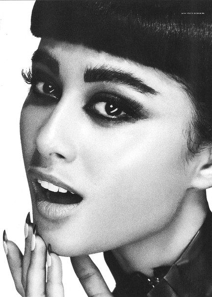 Natalia Kills Teddy Sinclair, Natalia Kills, Pulp Magazine, Nostril Hoop Ring, Pinterest Likes, Halloween Face Makeup, Nose Ring, Magazine, Black And White