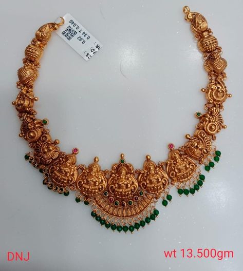 Nakshi Jewellery Necklaces, Short Necklace Gold Indian, Short Necklace Designs Gold, Temple Jewellery Necklace, Necklace Designs Gold, Nakshi Jewellery, Ram Temple, Pretty Gold Necklaces, Fashion Jewelry Necklaces Gold