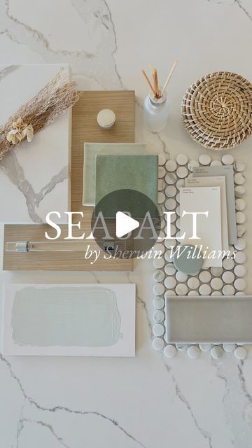 Tara Nelson on Instagram: "Seasalt by Sherwin Williams  Who’s looking to add a coastal vibe to their home? Well I have just the color for you! SW Sea Salt is the most amazing soft green with a touch of grey undertones. Visualize the pale green part of the sea. It is fresh and airy and is perfection in so many spaces.  My favorites spots are a front door, laundry cabinets, nursery walls, and a shiplap wainscot . This color will make you happy every time you see it.   I suggest pairing it with SW Pure White, SW Alabaster, or SW Accessible Beige. All make this color shine!  Photo via: lifeonsummerhill.com Photo via: heatherednest.com Photo via: heatherpqlmerdesign.com Photo via: Vanessafrancis.com Photo via: paintcolorproject.com Photo via: heatherednest.com Photo via: thecreativityexchange.c Bathroom With Sea Salt Paint, Sherwin Williams Sea Salt Cabinets, Sw Seasalt Color Scheme, Soft Green Paint Colors Sherwin Williams, Sw Alabaster And Sea Salt, Sea Salt Sherwin Williams Cabinets, Sea Salt Sherwin Williams Living Room, Sea Salt Bathroom Ideas, Sw Sea Salt Bathroom