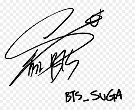 Suga Signature, Taehyung Signature, Logo Sketch Design, Bts Signatures, Suga Icon, Doodle Png, Logo Sketches, Min Yoongi Bts, Bts Quotes