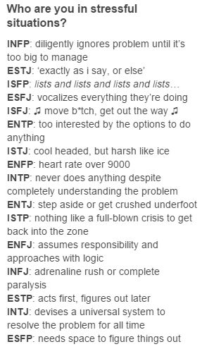 Infj - either extremely motivated to find a solution or completely crippled when it gets to be too much. Very accurate. Myers Briggs Funny, Myer Briggs, Judgers Vs Perceivers Mbti, Myers Briggs Personality Types Quiz, Myers-briggs Type Indicator, Enfp Personality, Intp Personality, Intj And Infj, Infp Personality