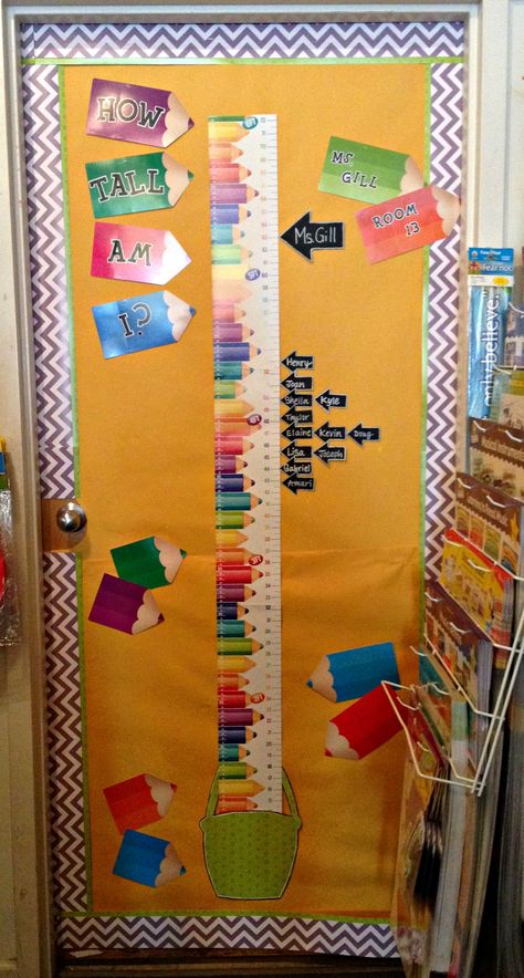 New "How Tall Am I?" Bulletin Board using @CTP_Inc Growth Chart How Tall Am I, Algebraic Thinking, Diy Classroom, Board Decoration, Kids Classroom, New Classroom, Charts For Kids, Growth Chart, Paper Crafts Diy Kids