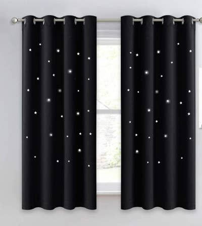 34 Things You Can Use Every Day That'll Make A Big Difference In Your Life Curtains For Kids Room, Star Curtains, Curtains For Kids, Girls Room Curtains, Kids Blackout Curtains, Girls Bedroom Curtains, Curtains And Draperies, Nursery Curtains, Dorm Bedroom